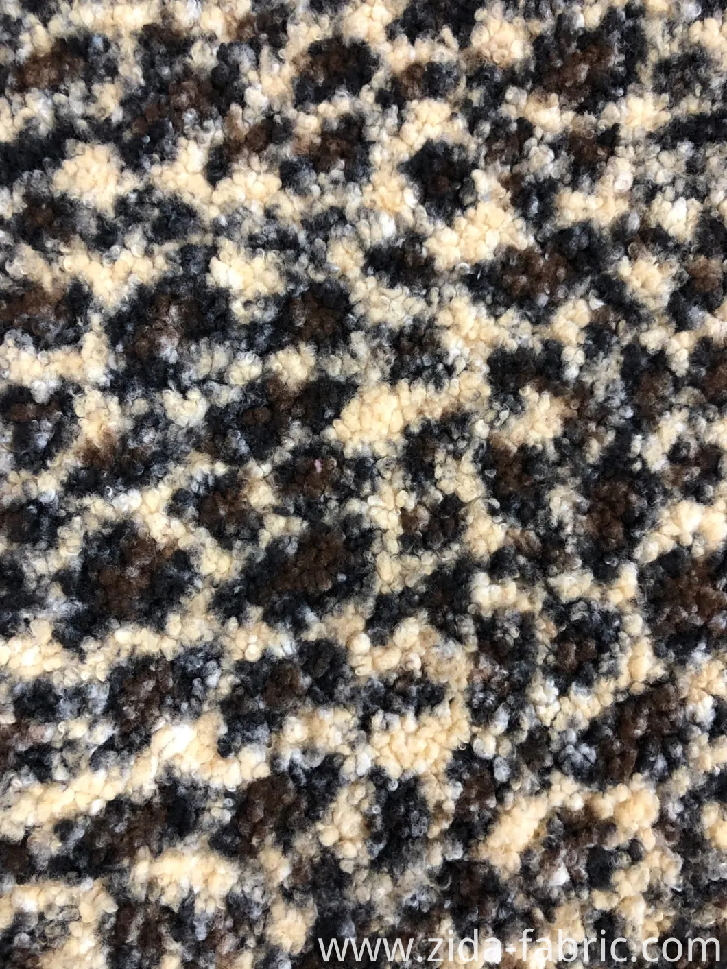 100%Polyester One Side Shuvelvteen Fleece Knitting Fabric with Printed